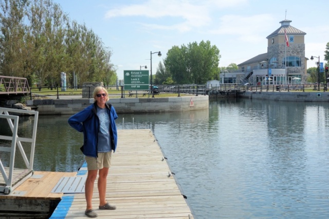 West end of Lachine canal through Montreal, 8 ft air hgt required us to remove radar dome