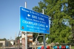 Waterford entrance to the Champlain and Erie canal systems.  Nice sign, we wish the Atlantic ICW system had some!