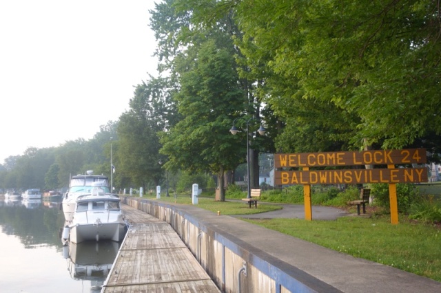 First lock after launching at Pirate's Cove marina E-24 was our 167th locking with Cat O' Mine.