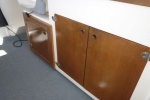 varnished cabinets