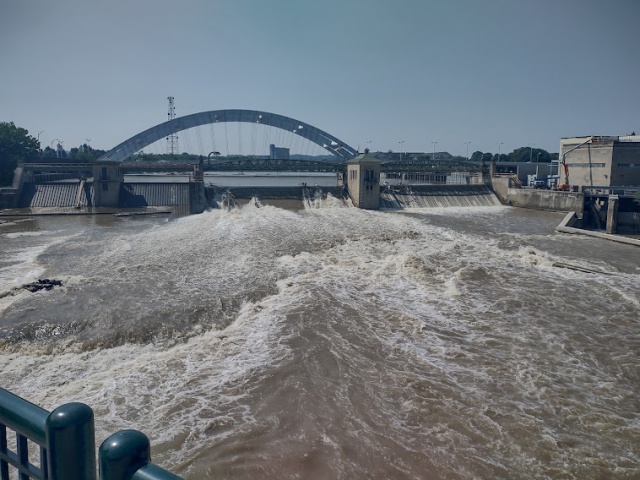 Flooding at Rochester rapids