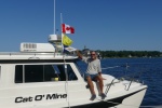 Pensacola Navy Yacht Club burgee travels to the St Lawrence Seaway