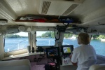 Eileen piloting the Canadian Small Craft channel, St L  River