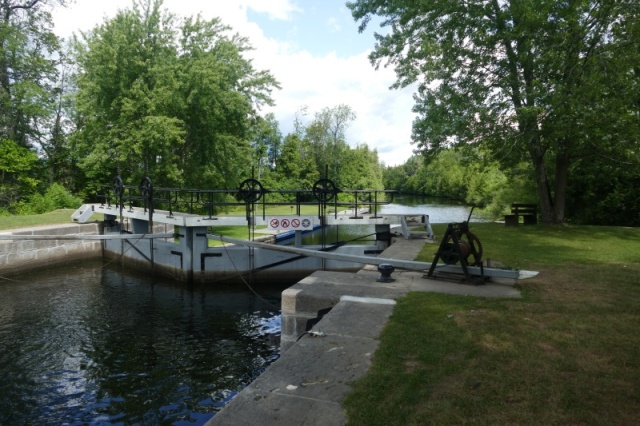 Hand-cranked gates and valves on the Rideau system