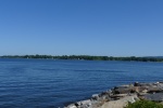 Lake Champlain in a good mood.  North or south winds can produce a bad chop.