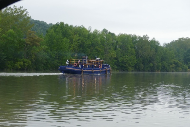 typical Erie workboat with 1930's Atlas Imperial diesels still working and smoking