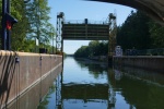 Erie lock 23 and guard gate.  If you are speeding, the lock attendent might free the guillotine onto your boat.  Bad Boating Day.