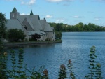 Beautiful waterfront church in Seneca Falls.