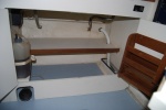 Cabinet and shelve under galley