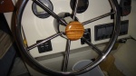 Zebra wood steering wheel hub