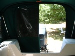 Rear door for swimming