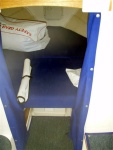 v-berth with enclosed anchor locker less smell more sleep