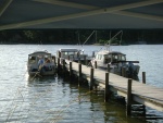 A nice pier, about 95\' long, 5\' MLW but the boat has to stay in the water