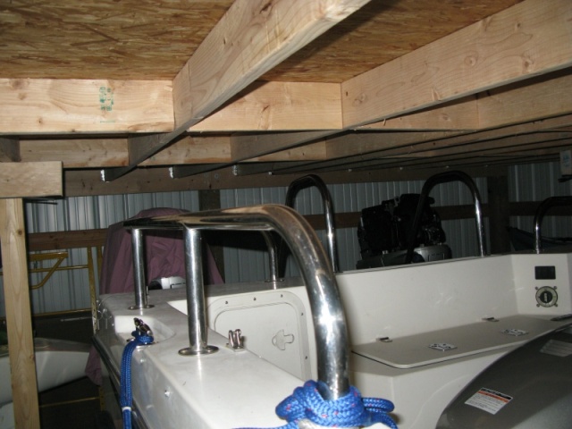 tight fit under loft, had to trim stringer and remove covers, after deflating tires as well