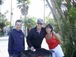Cody, Ron and Kerri get ready to cook the steaks--Thanks Mike.