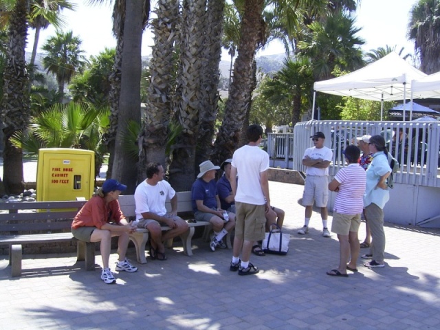 Catalina 2007 - Aw, shade.
Kathy, Scott, Jim, Ron, Miles, Steve, Sue, Joel and PJ