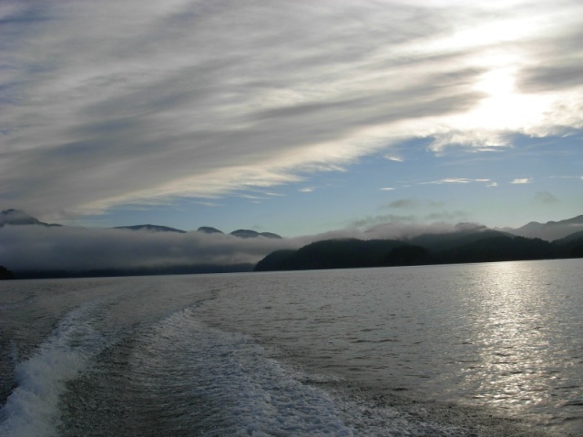 laying tracks towards Barkley Sound - early AM