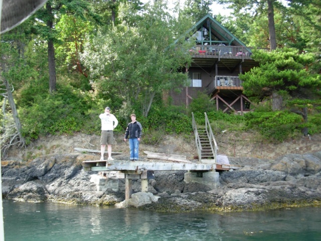 abode, Tim and John waiting for pots