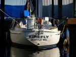 My friends sailboat moored at LockHaven