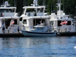 Roche Harbor, with a 2.7 millon dollar Ocean Alexander for sale in background (twin cat diesels)