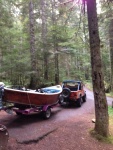 Jeep and Drift Boat - Ready for Fishing