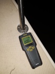 checking other deck hardware with the moisture meter, this one looks good