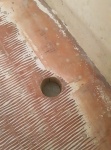 panel in the bottom of hole