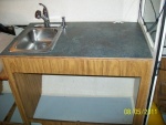 Finished galley countertop & new faucet