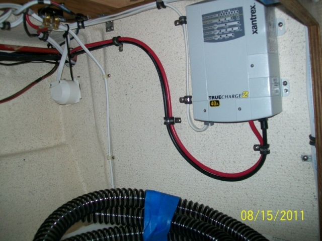 40amp Xantrex charger-under galley counter