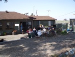 Enjoying the afternoon before the BBQ