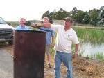 Jim, Steve (Seabran) and a proud host, John.