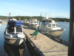 (Pat Anderson) Boats at Dock at Gorge Harbour 9-10-05