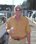 (Pat Anderson) John Schuler (Clara) on Dock at Gorge Harbour 9-10-05