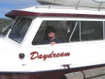 (Pat Anderson) Patty on Daydream at Salmon Point 9-10-05