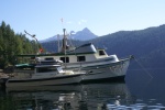 Pendrell Sound DSC00902.  Our boat is the slightly smaller of the two. The slightly larger one is a one-off built by my brother-in-law.