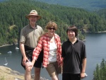 Brian, Ann and Jordan with Tenedos in the background