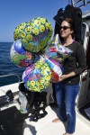 Picking up balloons is one of the sad duties of owning a boat