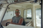 Larry cruising Adams River