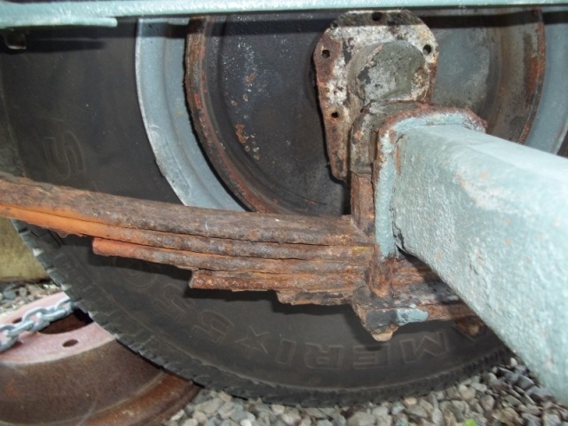 July 8/2011...old trailer leaf springs ( 1 )