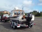 15/09/2011...new ez-loader trailer..bunk side guides need to be raised. Boat is sitting too high on the trailer/frame needs to be lowered