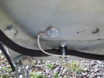 18/09/2011..installed a hose clamp to support the trailer pigtail...the only thing that was holding the wiring was the grounding wire.