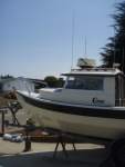 Loading boat for transport