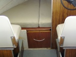 Seats rebuilt, New v- cushions, Storage drawer