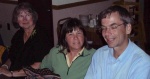 Carol Stambaugh, Nate & Betsy Leonard at 1st dinner