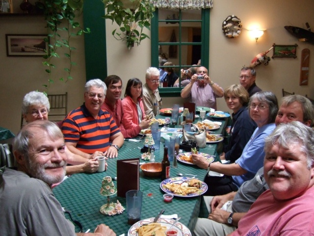 The Happy Crew at lunch in Weedsport