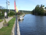 This was the only place to tie up in downtown Little Falls. They have to put a dock in here. 