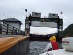 Lock 17 before draining. This is the deepest lockon the NY canal system.