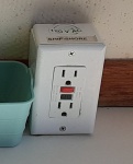 AC plug at galley