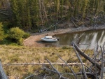 Lake Granby, CO 8-11-20. This lake is set at 8,500 ft elevation. Found this great cove on the CO river arm. Quiet and peacefull for a fish fry.