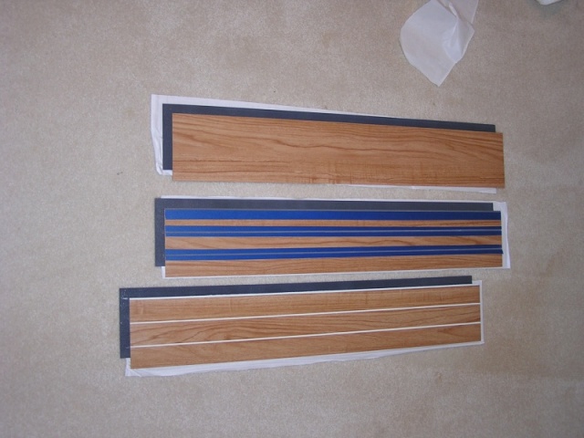 steps to make flooring 1-tape,cut and pull off top layer 2-paint and remove tape
